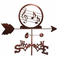 Null Music Note Weathervane With Garden Mounting