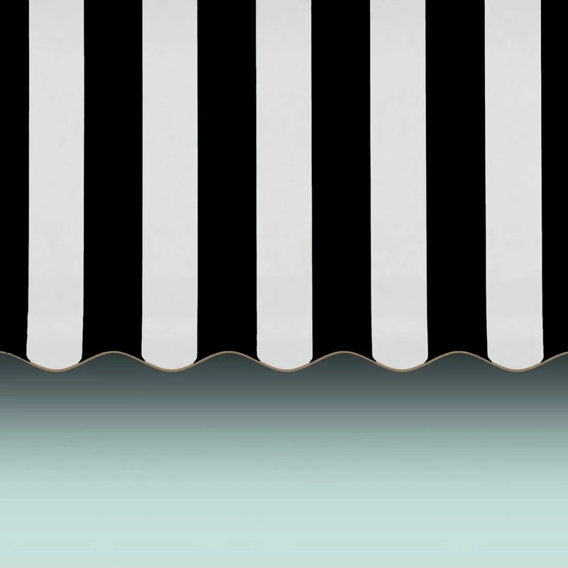 Awntech Corporation 4' Dallas Retro Window/Entry Awning, Black/White 4 Awntech Corporation 4' Dallas Retro Window/Entry Awning, Black/White - Image 2