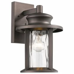 CHLOE Lighting, Inc. Owen 1-Light Rubbed Bronze Outdoor Wall Sconce 14"