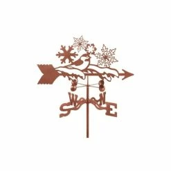 EZ Vane LLC Snowflakes Weathervane With 4 Sided Mount