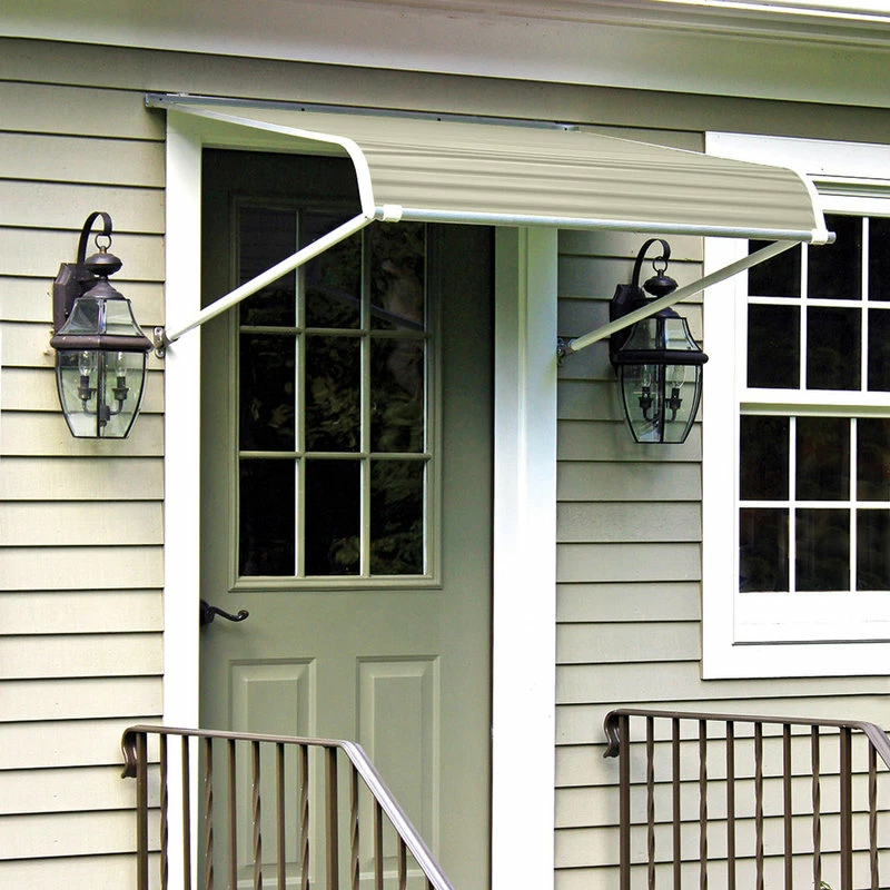 NuImage Awnings 1100 Series Aluminum Door Canopy 84"x48" Projection, Almond - Image 3