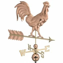 Good Directions, Inc. Smithsonian Rooster Weathervane, Pure Copper