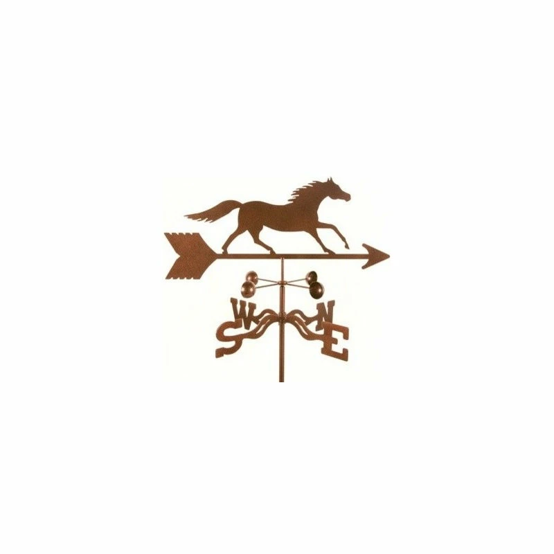 EZ Vane LLC Running Horse Weathervane With Roof Mount
