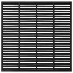 Vida XL International B.V. VidaXL Louver Fence WPC Black Garden Patio Outdoor Replacement Fence Panel