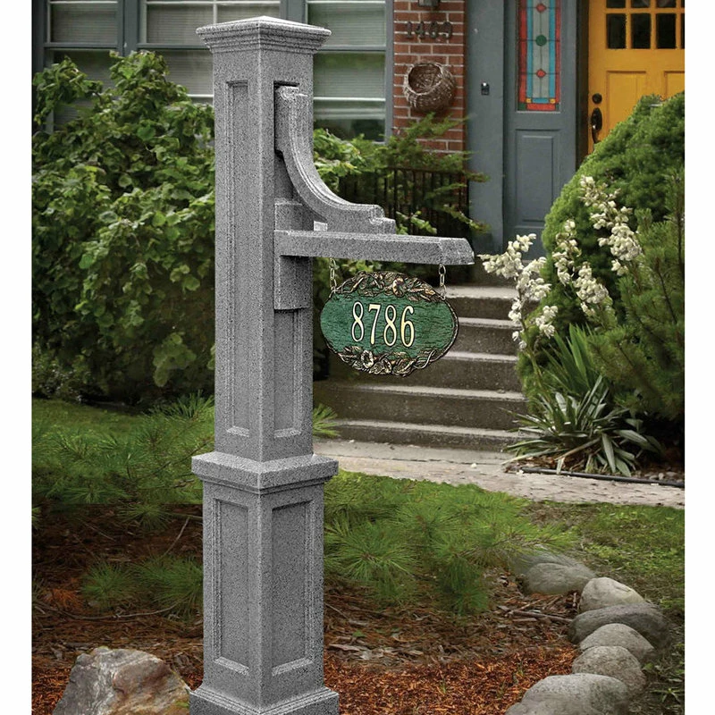 Mayne - Outdoor Products Of Distinction 24"W X 8"D X 56"H Woodhaven Sign Post, White - Image 3