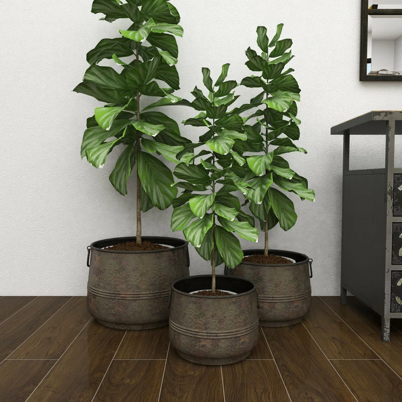 Brimfield & May Rustic Brass Metal Planter 69183 10 Brimfield & May Rustic Brass Metal Planter 69183 - Image 8