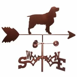 Null Springer Spaniel Weathervane With Garden Mounting