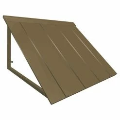 Awntech Corporation 3' Houstonian Metal Standing Seam Awning , Bronze
