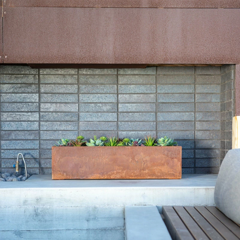 Veradek Metallic Series Corten Steel Window Box Planter, 36" - Image 7