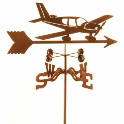 EZ Vane LLC Lo Wing Airplane Weathervane With Roof Mount