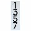 Modern Aspect Simply Sweet House Number Plaque, 7"x20", White, With Numbers