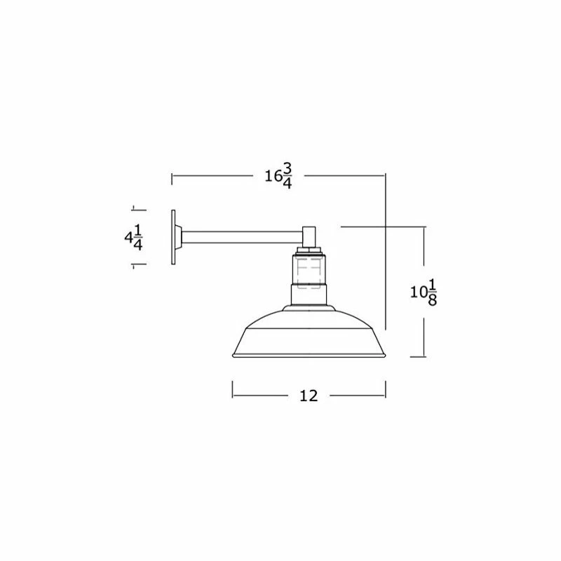 Steel Lighting Co. Modern Farmhouse Barn Light, The Westchester, Matte Black, 11" Straight Arm - Image 3