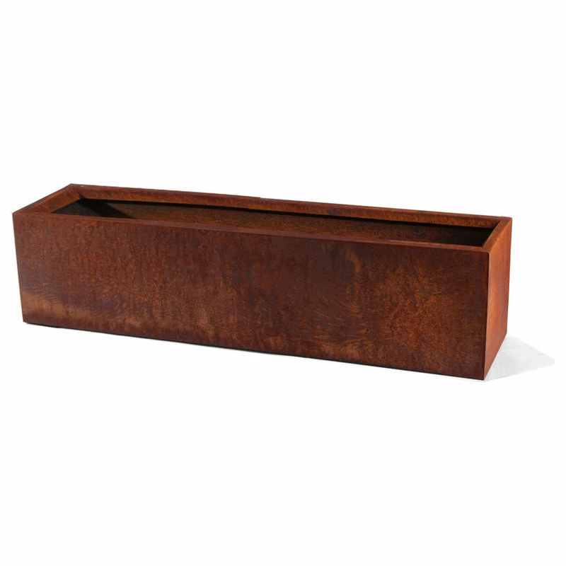 Veradek Metallic Series Corten Steel Window Box Planter, 36"