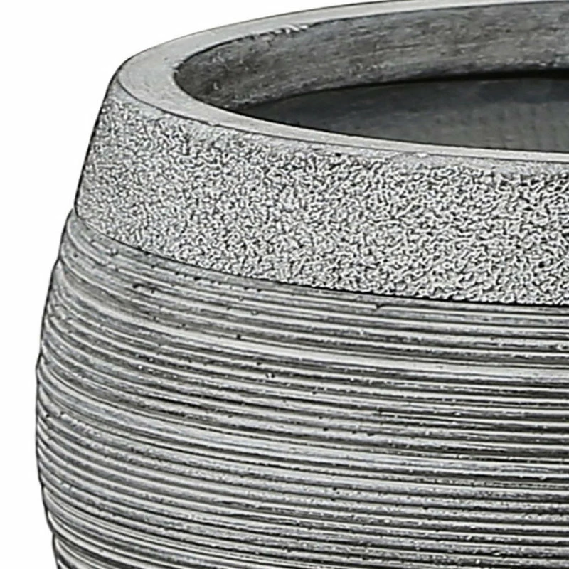 LuxenHome Stone Finish Pottery Bowl Planter (Small) 8 LuxenHome Stone Finish Pottery Bowl Planter (Small) - Image 6