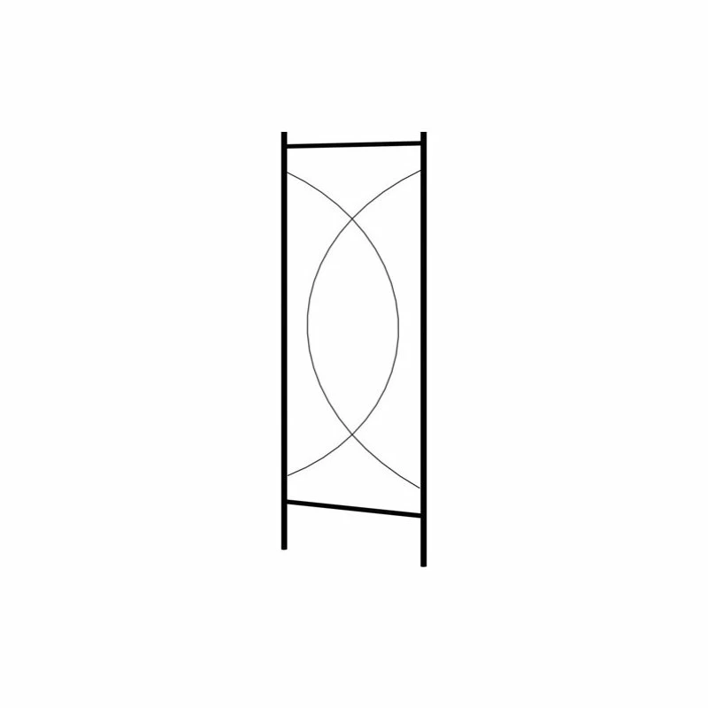 Vida XL International B.V. VidaXL Garden Arch Black Iron Trellis Outdoor Home Rose Archway Arbor Pergola - Image 4