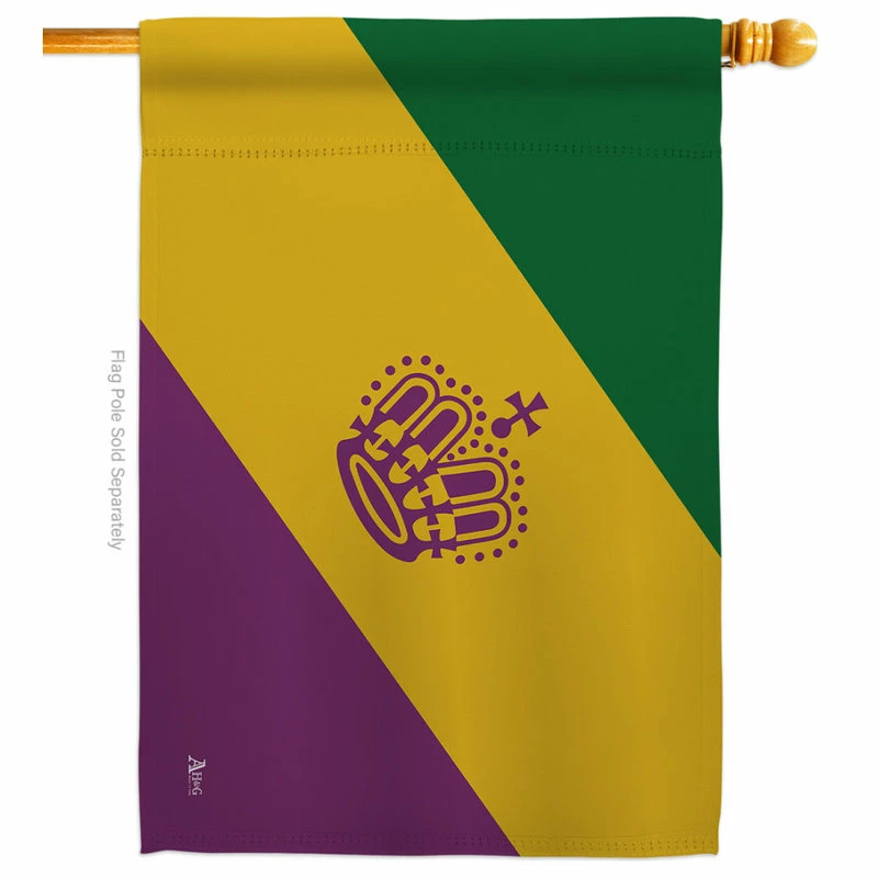 Americana Home & Garden Mardi Gras Of The World Nationality House Flag
