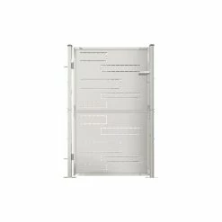 Vida XL International B.V. VidaXL Garden Gate Stainless Steel Outdoor Patio Entrance Fence Gate Barrier