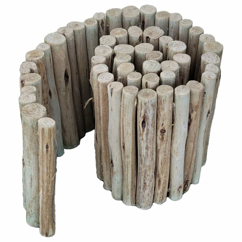 Backyard X-Scapes Natural Eucalyptus Wood Solid Log For Landscape Edging Lawn Garden Fence Borders - Image 2