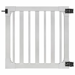 WamBam Fence Inc. Sturbridge Vinyl Yard & Pool Gate W/Hardware, 4'x4'