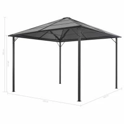 Vida XL International B.V. VidaXL Gazebo With Roof Aluminum Black Outdoor Patio Canopy Shelter Party Tent 11 Vida XL International B.V. VidaXL Gazebo With Roof Aluminum Black Outdoor Patio Canopy Shelter Party Tent -EZ Vane Shop 8c0184a902600b7b 8281 w800 h800 b1 p0