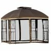 VidaDeals Outdoor 10'x10" Gazebo - Brown