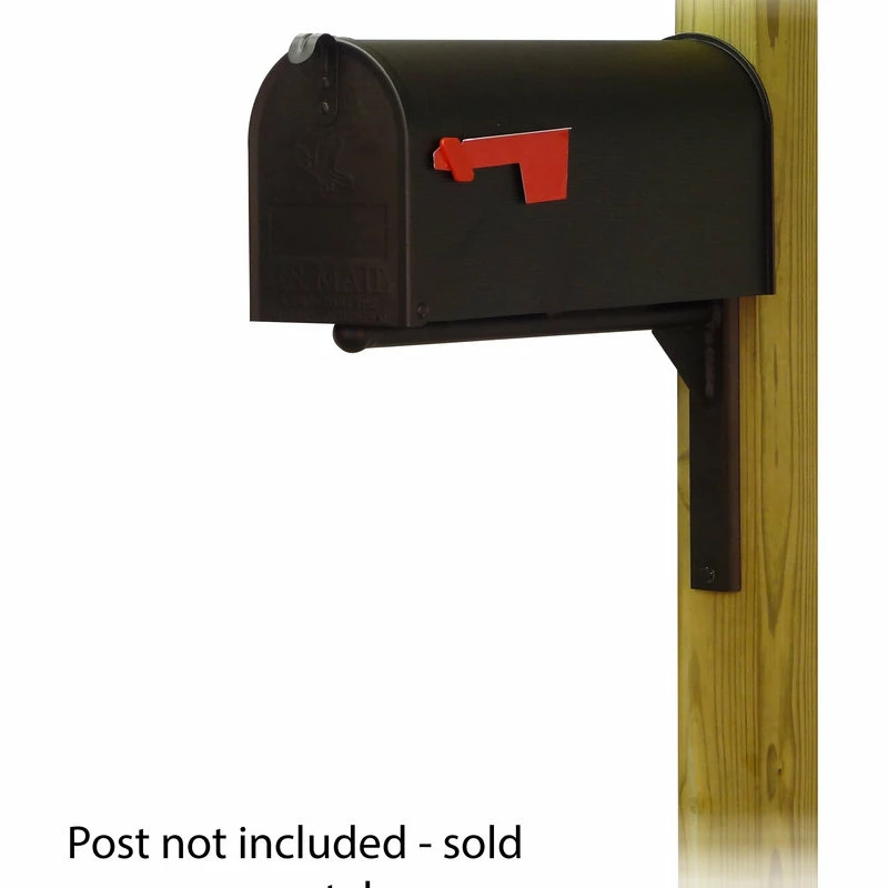 Special Lite Products Company Standard Steel Mailbox With Ashley Front Single Mailbox Mounting Bracket - Image 2