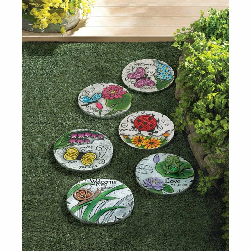 Zingz & Thingz Multicolored Enjoy Our Garden Stepping Stone - Image 2