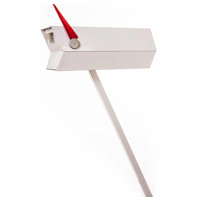 Modbox USA, Inc. ModboxUSA Mid-Century Modern Curbside Mailbox | One Color, White - Image 3