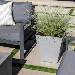 Veradek Nobleton Square Planter, Charcoal, 18" -EZ Vane Shop 8fb169a6017960a3 9627 w800 h800 b0 p0
