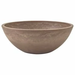 Arcadia Garden Products Garden Bowl, Taupe, Large