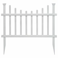 WamBam Fence Inc. 2.5'Hx3.5'W Washington Vinyl Picket Fence Panel Kit, 2-Pack
