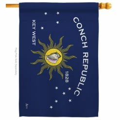 Americana Home & Garden Conch Rep Of The World Nationality House Flag