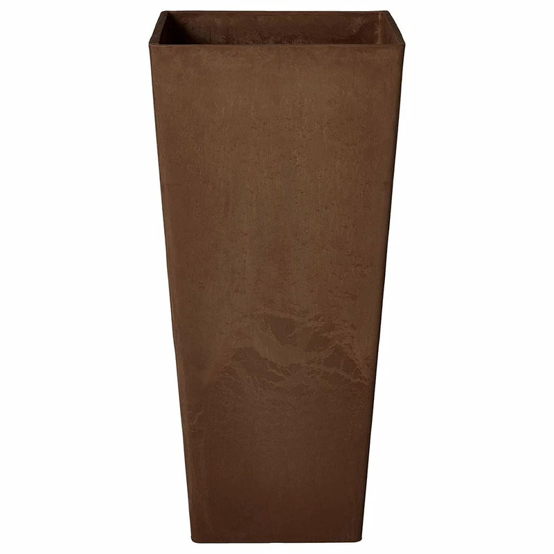 Arcadia Garden Products Contempo Tall Square Planter, Chocolate - Image 2