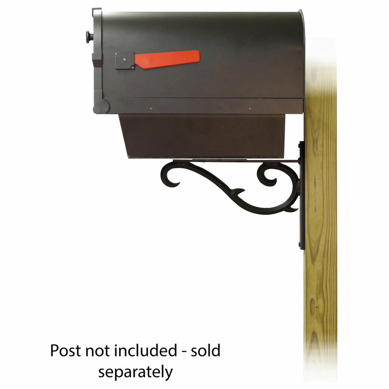 Special Lite Products Company Savannah Mailbox With Newspaper Tube & Sorrento Front Mailbox Mounting Bracket - Image 4