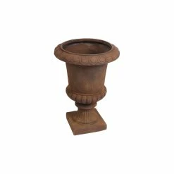LuxenHome Classic Bronze Urn Planter