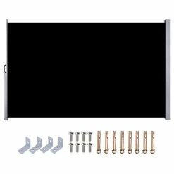 Yescom 119x71 In Outdoor Retractable Side Awning Folding Privacy Screen Divider Garden