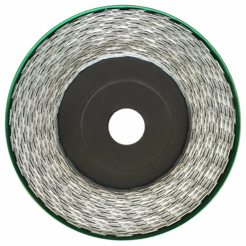 Vida XL International B.V. VidaXL BTO-22 NATO Razor Wire 328.1' Steel Coiled Fence Barbed Tape Fencing - Image 3
