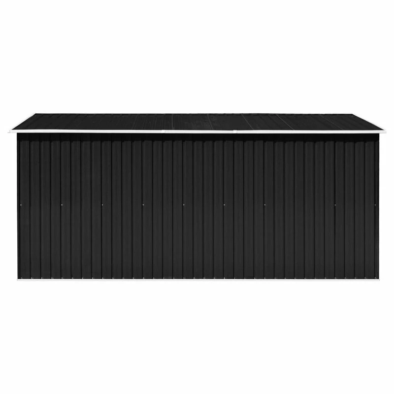 Vida XL International B.V. VidaXL Garden Shed With Sliding Doors 154.3" Metal Anthracite Tool Log Cabin 6 Vida XL International B.V. VidaXL Garden Shed With Sliding Doors 154.3" Metal Anthracite Tool Log Cabin - Image 4