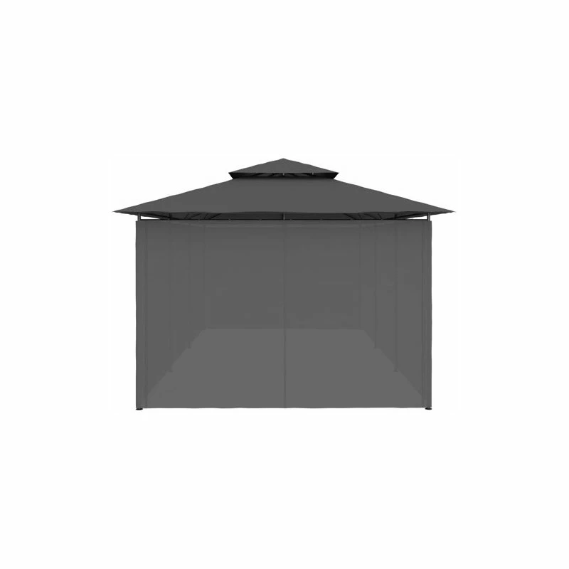 Vida XL International B.V. VidaXL Gazebo With Curtains Anthracite Garden Outdoor Patio Sunshade Partytent - Image 6