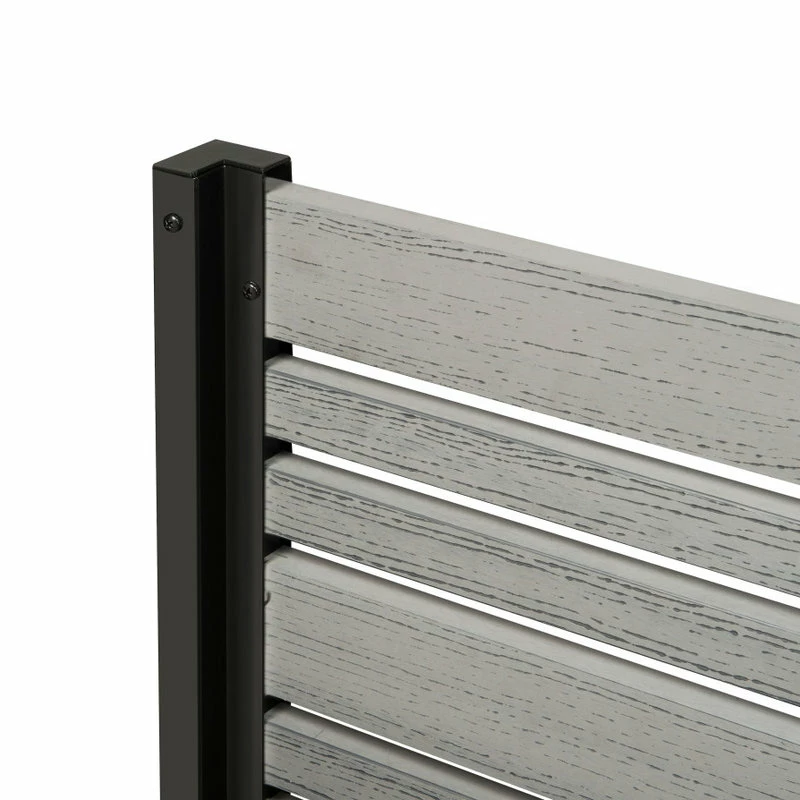 Enclo Privacy Screens 4ft Florence Freestanding WoodTek Vinyl Screen And Planter Box (Ash) - Image 5