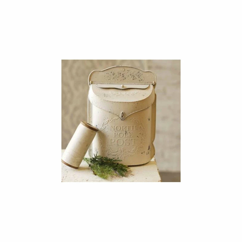 Park Hill Collection North Pole Post Box, Cream - Image 3