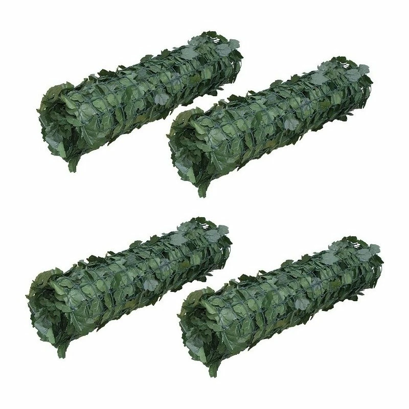 Aleko Products Faux Ivy Privacy Artificial Fence Screen Hedge Wall, 94"x39" 3 Aleko Products Faux Ivy Privacy Artificial Fence Screen Hedge Wall, 94"x39"