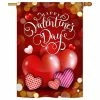 Breeze Decor Beloved Valentine's Day Spring Valentines Vertical 28"x40" Double Sided Flag, 28