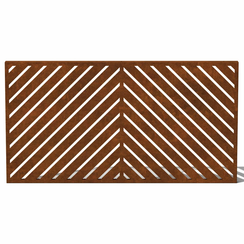 Veradek Alta Corten Steel Decorative Screen Panel, Arrow