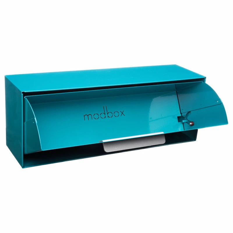 Modbox USA, Inc. ModboxUSA Modern Vertical Wall Mounted Mailbox, Turquoise, Blue - Image 2