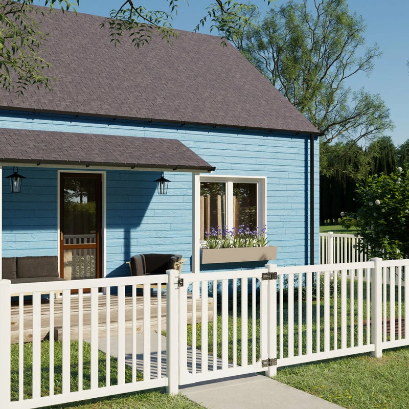 WamBam Fence Inc. Sturbridge Vinyl Yard & Pool Gate W/Hardware, 4'x4' - Image 2