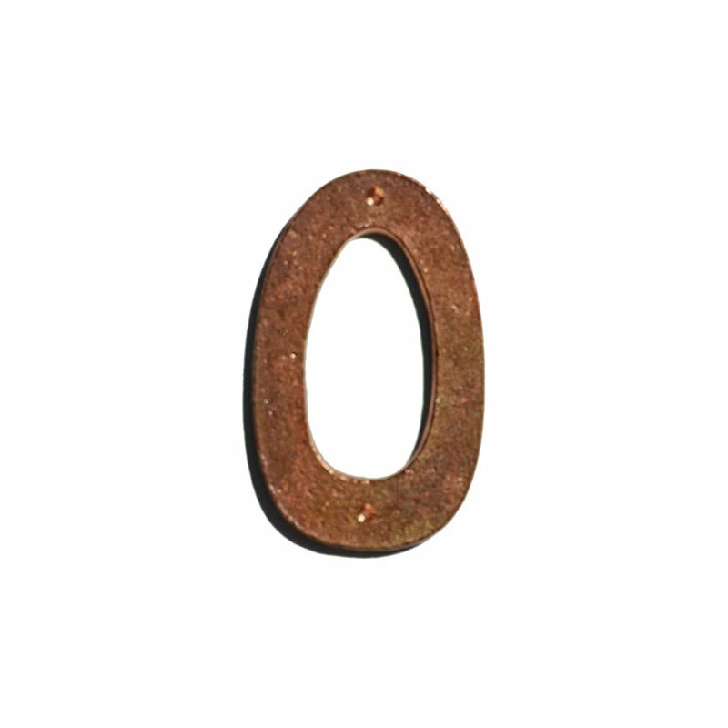 Mission Metalworks Prairie Solid Copper House Numbers,