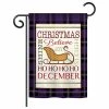 Breeze Decor Believe In Joy Of Sleigh Winter, Seasonal Garden Flag 13"x18.5"