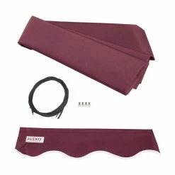 Aleko Products Awning Fabric For Retractable Awning, Burgundy 20'x10'