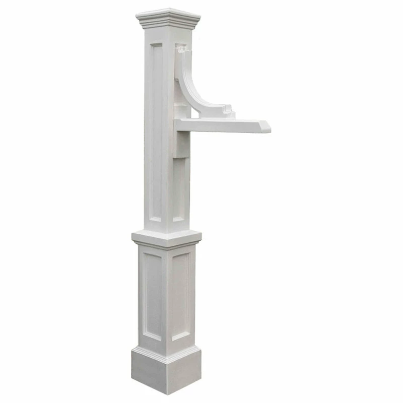 Mayne - Outdoor Products Of Distinction 24"W X 8"D X 56"H Woodhaven Sign Post, White